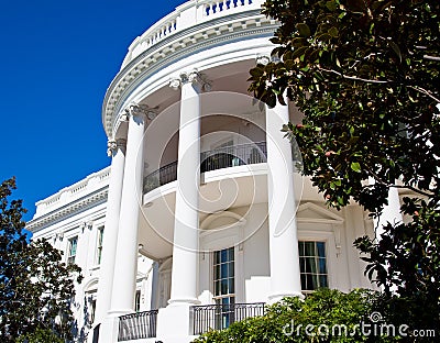 The White House detail Stock Photo