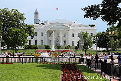 White House tourists Editorial Stock Photo