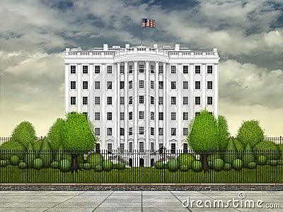 White House Tower Stock Photo