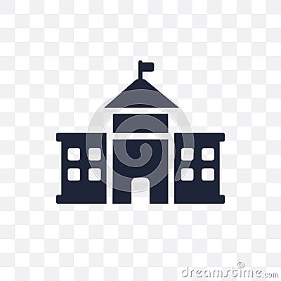 White House transparent icon. White House symbol design from Arc Vector Illustration