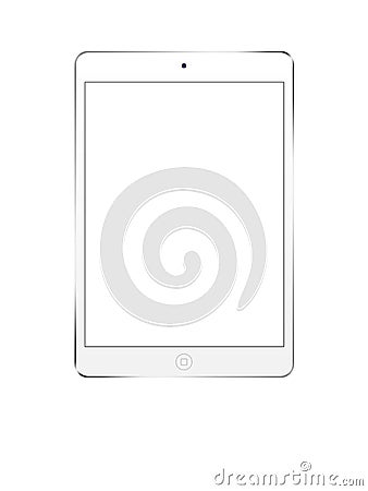 White ipad mini 4 Editorial Stock Photo