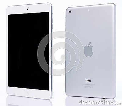 White ipad perspective view Editorial Stock Photo