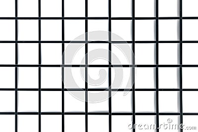 White Ironwork Pattern on black background, texture Stock Photo