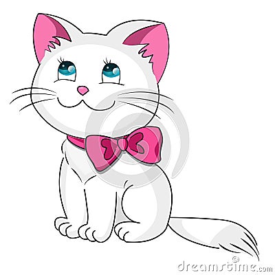 White kitty Stock Photo