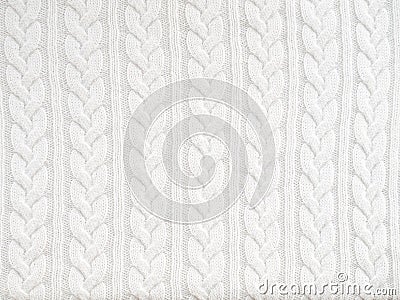 White knitted texture Stock Photo