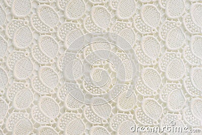 White lace background close up Stock Photo