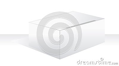 White large box Vector Illustration