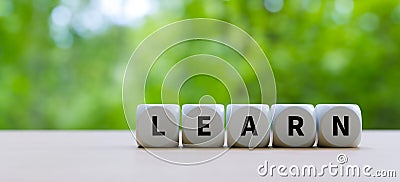 White letter block with 