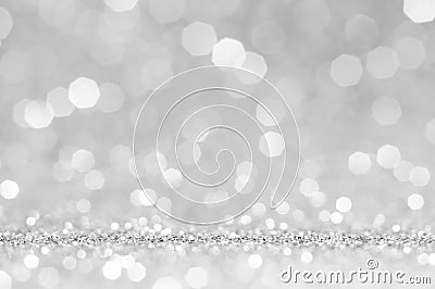 White or light grey bokeh,circle abstract light background,Light grey shining lights, sparkling glittering Valentines day,women da Stock Photo