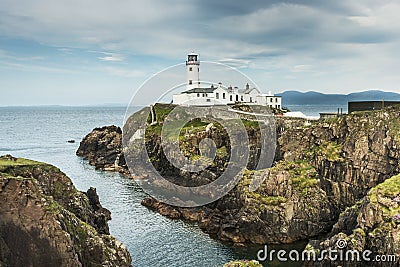 White Lighthouse, Fanad Head, Stock Photo