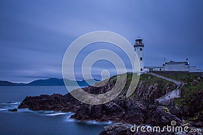 White Lighthouse, Fanad Head, North Ireland Stock Photo