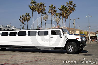 White limousine Stock Photo