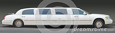 White limousine Stock Photo