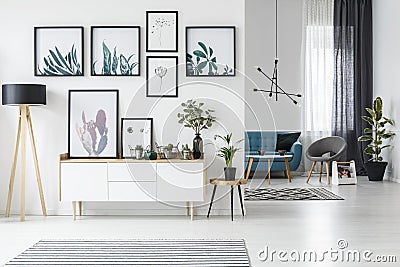 White living room Stock Photo