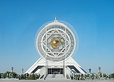 White Marble Alem Indoor Ferris Wheel in Ashgabat, Turkmenistan Editorial Stock Photo