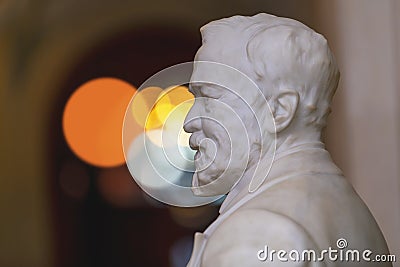 Andrew Carnegie sculpture Stock Photo
