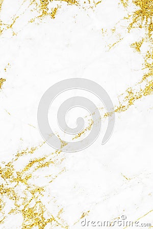 White gold marble texture pattern background with high resolution design for cover book or brochure, poster, wallpaper background Stock Photo