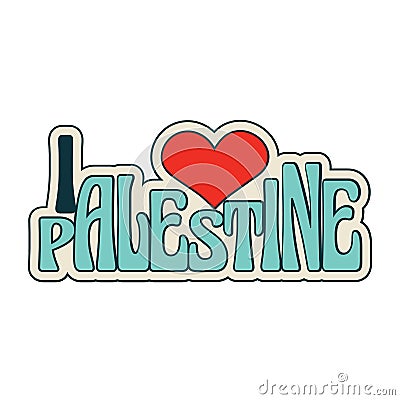 Free Palestine, flags, writings, illustrations Cartoon Illustration