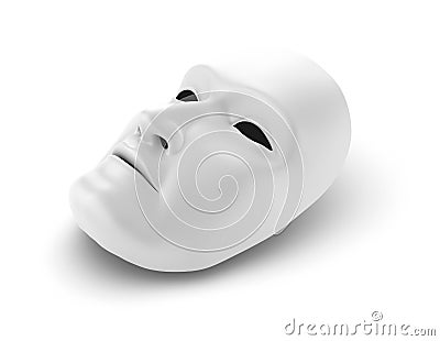 White mask, theater concept Stock Photo