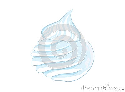 White meringue illustration Cartoon Illustration