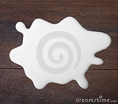 White milk drop Stock Photo