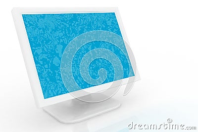 White monitor Stock Photo