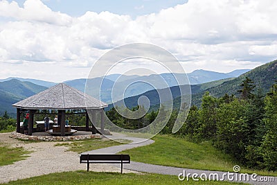 White Mountains Lookout - Kancamagus Scenic Byway Editorial Stock Photo