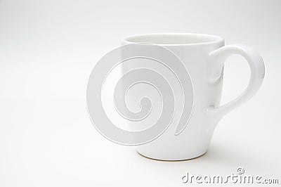 White mug isolated on white background Stock Photo