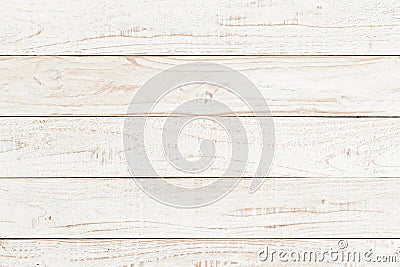 White natural wood wall texture and background,Empty surface white wooden for design,Top view white table and copy space Stock Photo