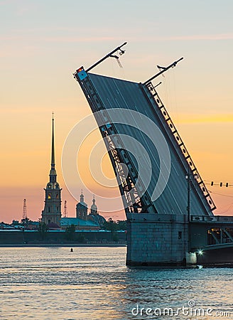 The White Nights in St.-Petersburg, Russia Stock Photo