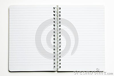 White notebook Stock Photo