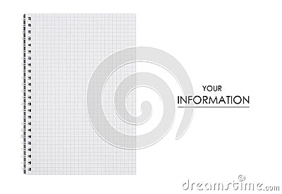 White notepad pattern Stock Photo