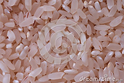 White oblong rice. Macro effect. Bacground. Wallpaper Stock Photo