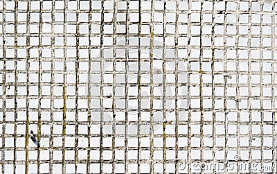 White old tweathered tile background texture captured with a sunlight. Stock Photo