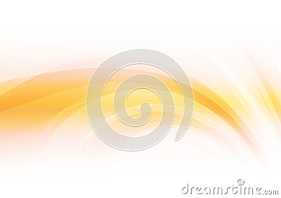 White orange curved abstract background Vector Illustration