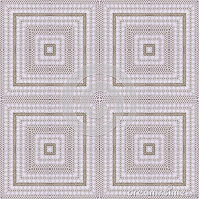 White organic cotton crochet lace background, backdrop for scrapbook, Christmas, yuletide, top view. Collage with mirror reflectio Stock Photo