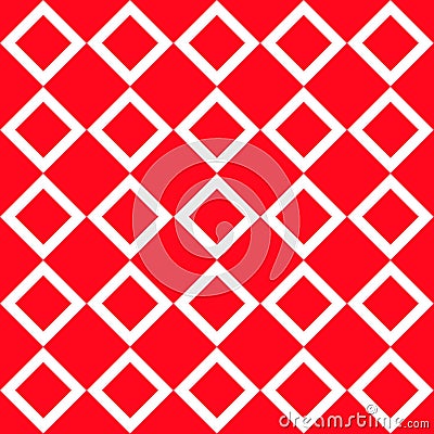 White ornaments geometric on red background repetition cards backgrounds Stock Photo