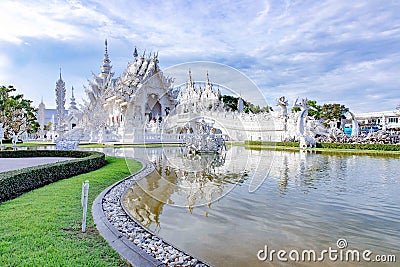 White Pagoda in Chiangmai, Thailand Editorial Stock Photo