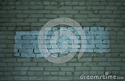 White painted brick wall Stock Photo