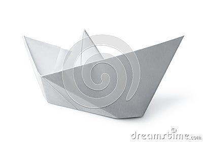 White paper boat Stock Photo