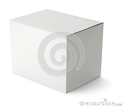 White paper box Stock Photo