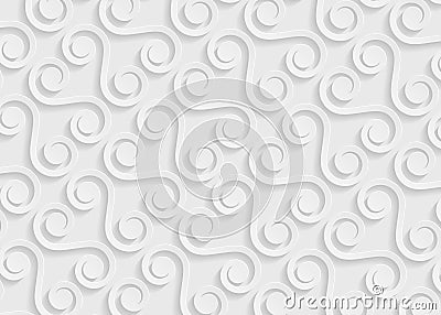 White paper geometric pattern, abstract background template for website, banner, business card, invitation Vector Illustration