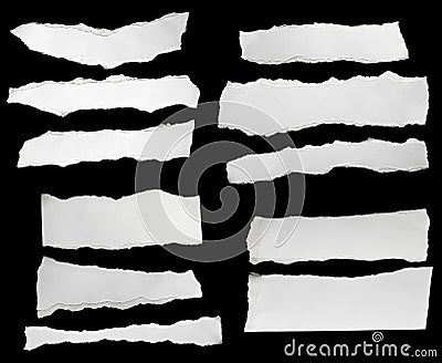 White paper ripped Stock Photo