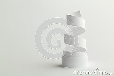 White paper spiral Stock Photo