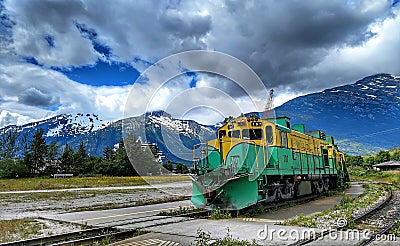 White Pass and Yukon Railway Skagway Alaska Editorial Stock Photo