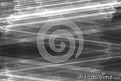 White pattern of crooked rays on a black background. Stock Photo