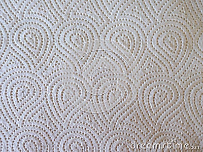 White patterned kitchen paper. Lace pattern, close-up, background, Stock Photo