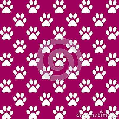 Paw prints pattern Stock Photo