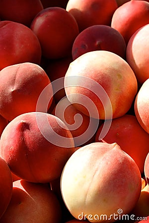 White Peaches Stock Photo
