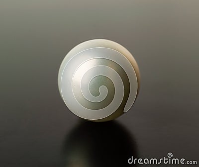 White pearl on a black background Stock Photo